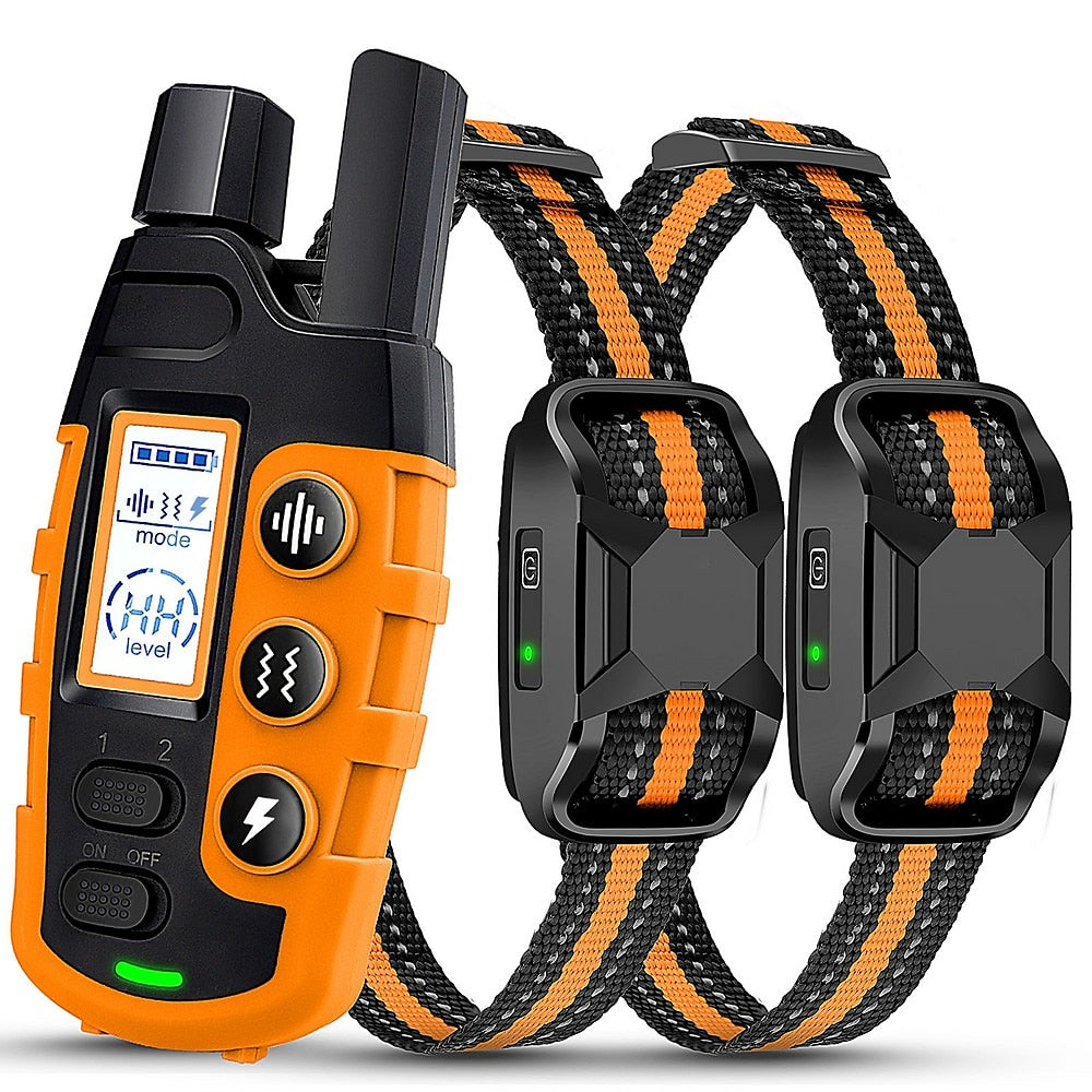 Long Range Waterproof Dog Training Collar - 1000m Range, Rechargeable & Adjustable