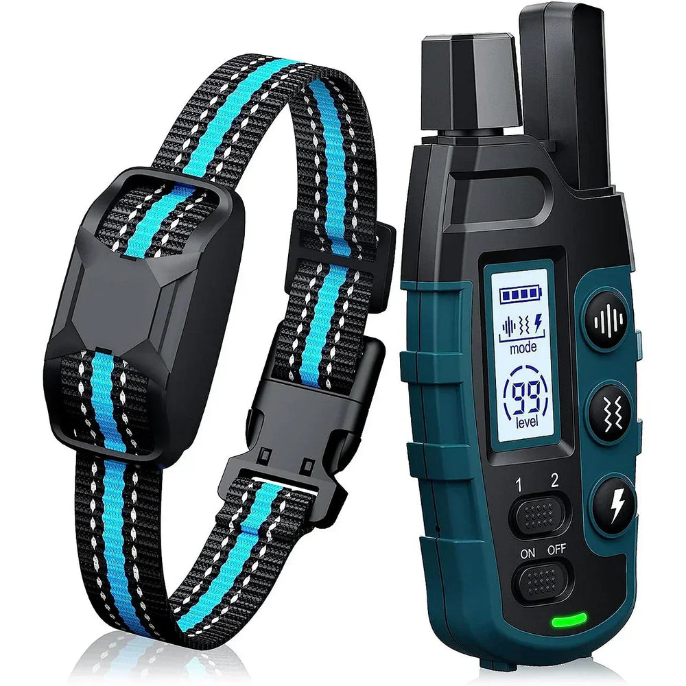 Long Range Waterproof Dog Training Collar - 1000m Range, Rechargeable & Adjustable