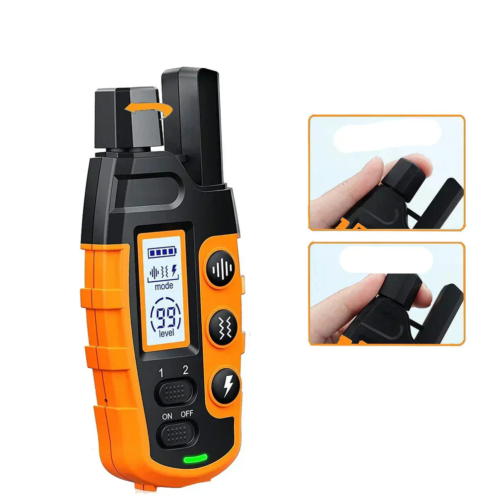 Long Range Waterproof Dog Training Collar - 1000m Range, Rechargeable & Adjustable