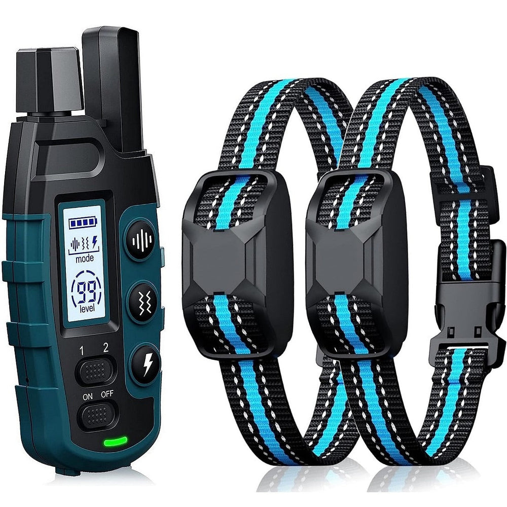 Long Range Waterproof Dog Training Collar - 1000m Range, Rechargeable & Adjustable