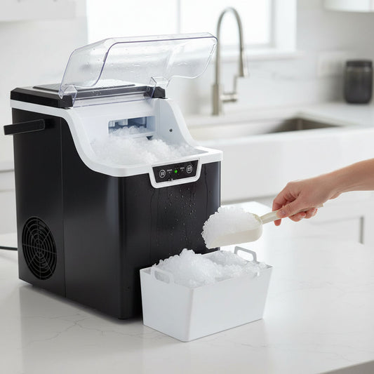 Nugget Ice Maker – Countertop, Portable & Compact Kitchen Design