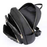 Lightweight Water-Resistant Nylon Backpack for Women - Ideal for Travel & School Use