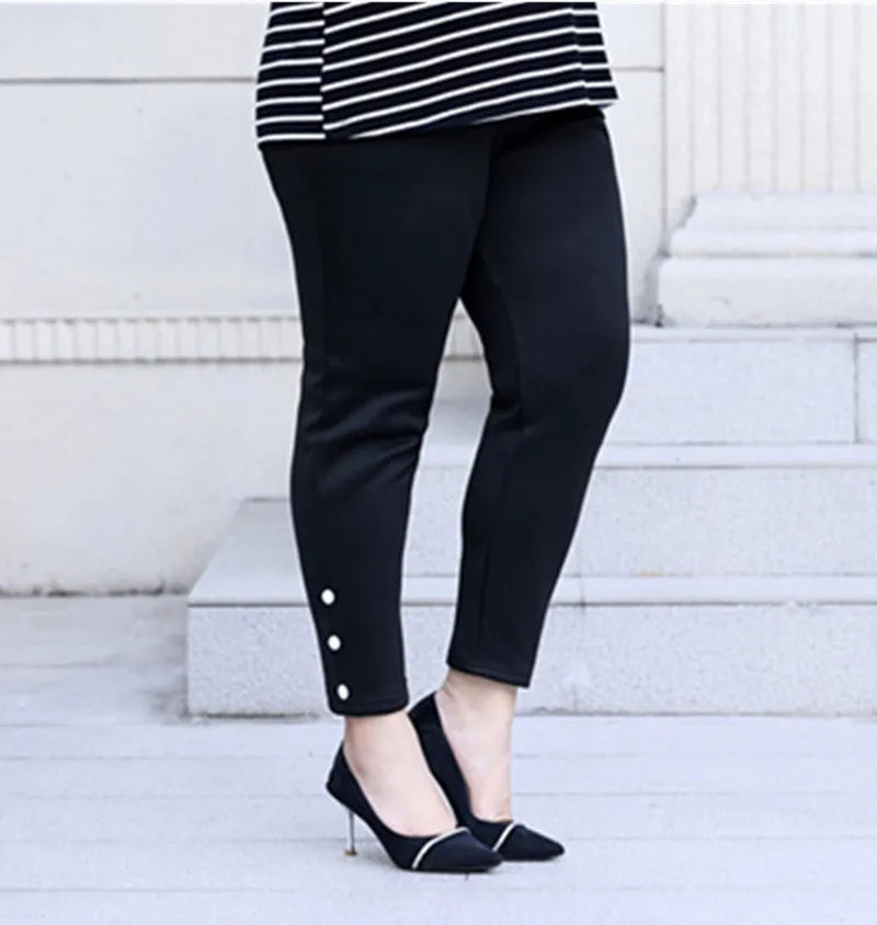Plus Size Winter Formal Office Pants for Women - Stylish & Comfortable Workwear