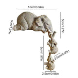 Enhanced Product Title: "Olifanten Mutter & Baby Figuren-Set – Charmante Regalrand-Dekoration für Kinderzimmer & Wohnzimmer" 

This title includes keywords that enhance searchability while maintaining clarity and appeal.