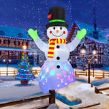 Lotte 213 cm Inflatable Light-Up Snowman - Festive Holiday Decoration for Indoor & Outdoor Use