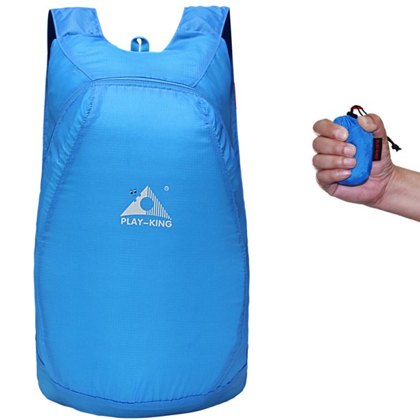 Compact 20L Lightweight Foldable Water-Resistant Backpack - Ideal Travel Bag for Hiking, Camping & Outdoor Adventures