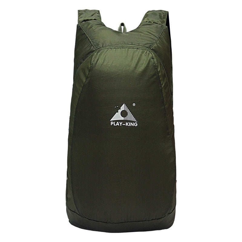 Compact 20L Lightweight Foldable Water-Resistant Backpack - Ideal Travel Bag for Hiking, Camping & Outdoor Adventures