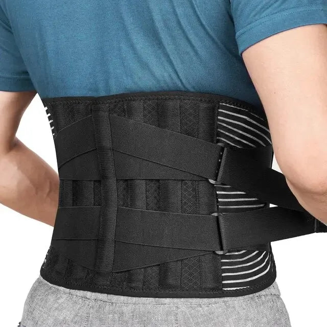 Enhanced Product Title: **OrthoFlexa Lumbar Brace - 360° Support with Durable Aluminum & Steel Stays | Discreet & Comfortable Wear for Back Pain Relief**