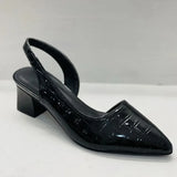 Lara Orthopaedic Croco Brown Heels for Ultimate Comfort and Style
