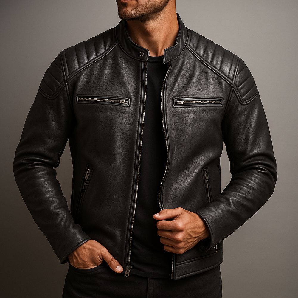 Men's zip-up coat, view 5