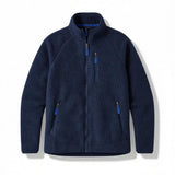 Men's relaxed longline coat, side profile