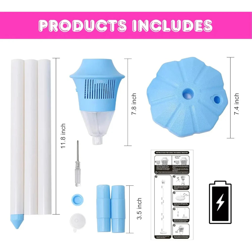Automatic Bubble Maker – Outdoor, Lithium Battery Powered & Rechargeable