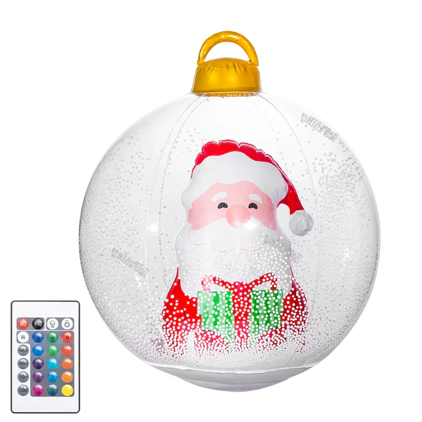 Enhanced Product Title: **LED Inflatable Outdoor Christmas Ball with Lights – Festive Holiday Decoration for Yard & Garden**
