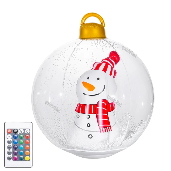 Enhanced Product Title: **LED Inflatable Outdoor Christmas Ball with Lights – Festive Holiday Decoration for Yard & Garden**