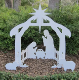 Holy Night Outdoor Christmas Nativity Set - 3D Illuminated Display for Festive Holiday Decor
