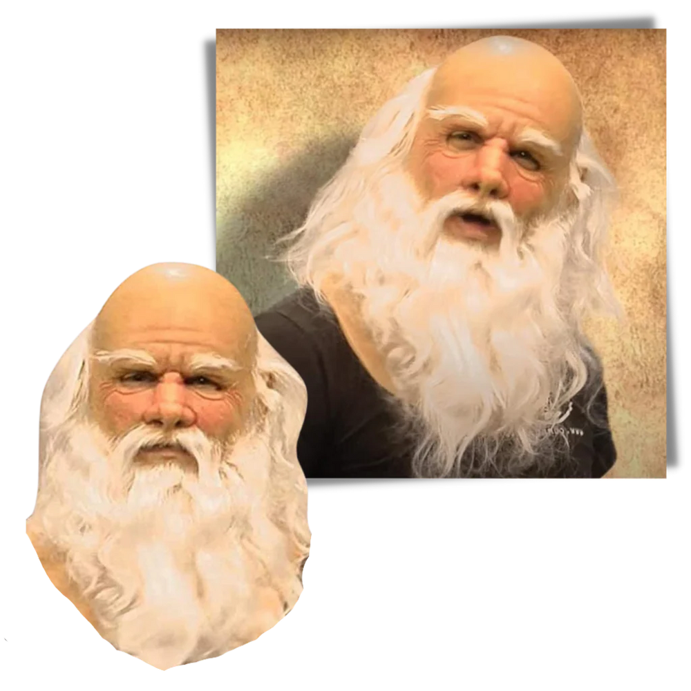 Realistic Cosplay Santa Claus Mask for Holiday Costumes | Perfect for Christmas Parties & Festive Events