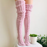 Cozy Over-the-Knee Knit Socks for Women - Stylish & Warm Winter Legwear