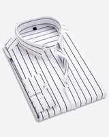 Matteo striped shirt for men – White
