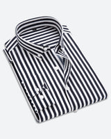 Matteo striped shirt for men – Black