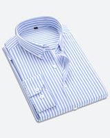 Matteo striped shirt for men – Light Blue