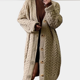 Oversized Long Knitted Women's Cardigan - Noémie