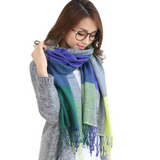 CozyPlaid Oversized Winter Scarf - Extra Warmth & Style for Cold Weather