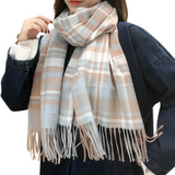 CozyPlaid Oversized Winter Scarf - Extra Warmth & Style for Cold Weather