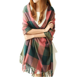 CozyPlaid Oversized Winter Scarf - Extra Warmth & Style for Cold Weather