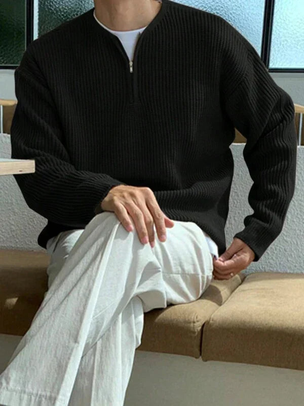 Oversized Zip-Up Jumper for Men - Havron