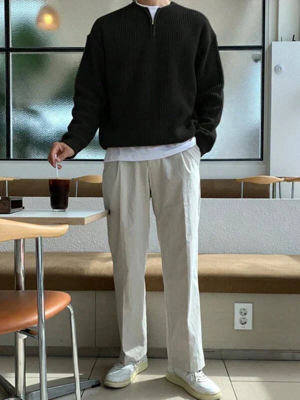 Oversized Zip-Up Jumper for Men - Havron