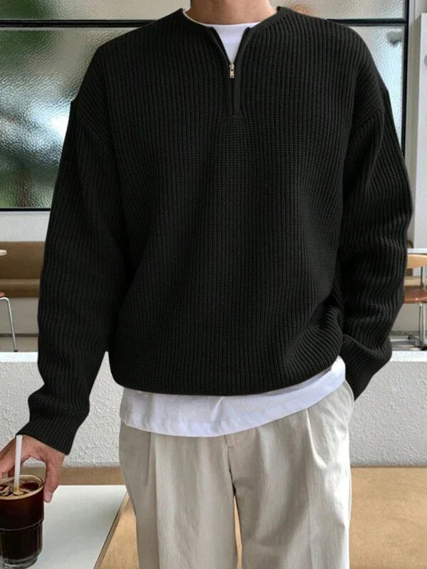 Oversized Zip-Up Jumper for Men - Havron