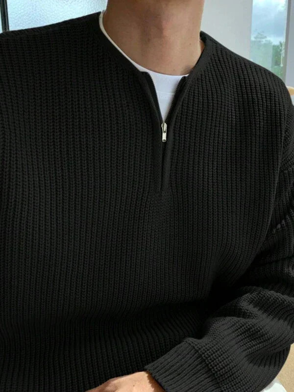 Oversized Zip-Up Jumper for Men - Havron