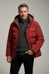 Men's hooded coat, view 5