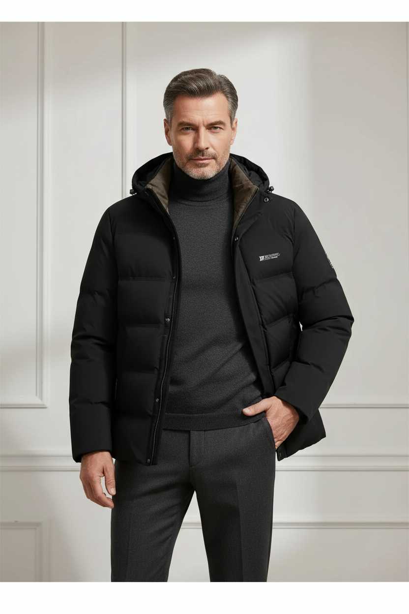 Men's hooded coat, view 6