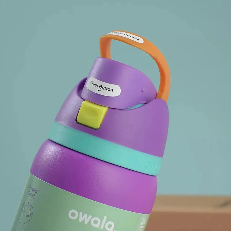 Enhanced Product Title: Owala 24 oz Insulated Stainless Steel Water Bottle - Leak-Proof, BPA-Free, Double-Wall Design for Hot & Cold Beverages, Perfect for Travel & Outdoor Activities