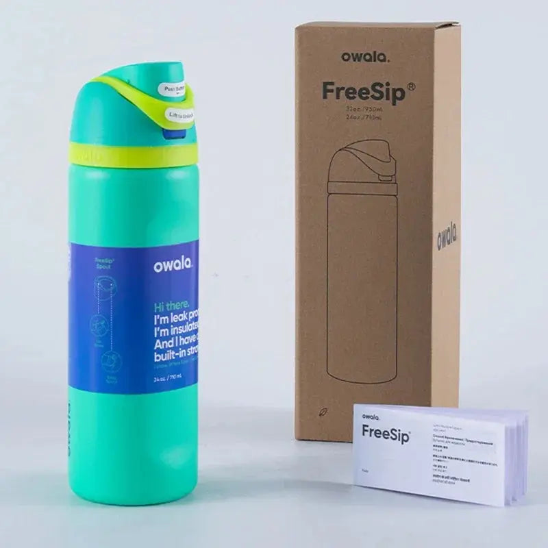 Enhanced Product Title: Owala 24 oz Insulated Stainless Steel Water Bottle - Leak-Proof, BPA-Free, Double-Wall Design for Hot & Cold Beverages, Perfect for Travel & Outdoor Activities