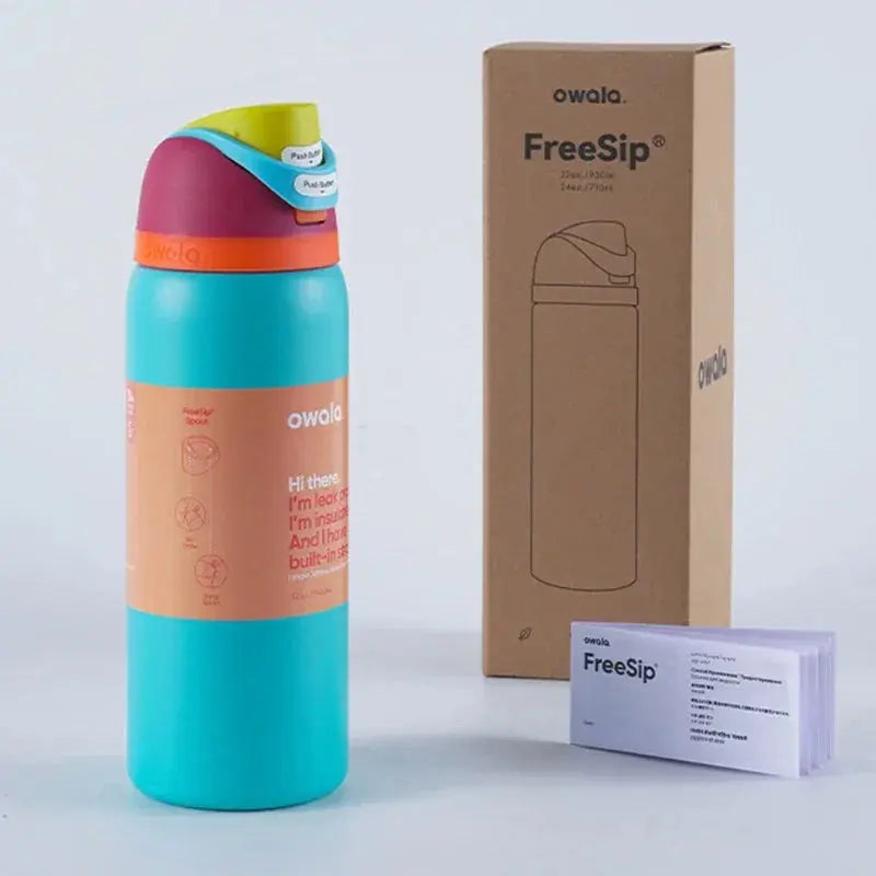 Enhanced Product Title: Owala 24 oz Insulated Stainless Steel Water Bottle - Leak-Proof, BPA-Free, Double-Wall Design for Hot & Cold Beverages, Perfect for Travel & Outdoor Activities