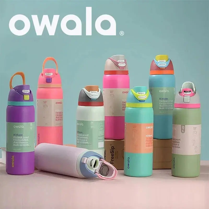 Enhanced Product Title: Owala 24 oz Insulated Stainless Steel Water Bottle - Leak-Proof, BPA-Free, Double-Wall Design for Hot & Cold Beverages, Perfect for Travel & Outdoor Activities