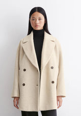 Women's double-breasted coat, view 1