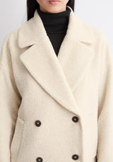 Women's double-breasted coat, view 2
