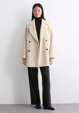 Women's double-breasted coat, view 3