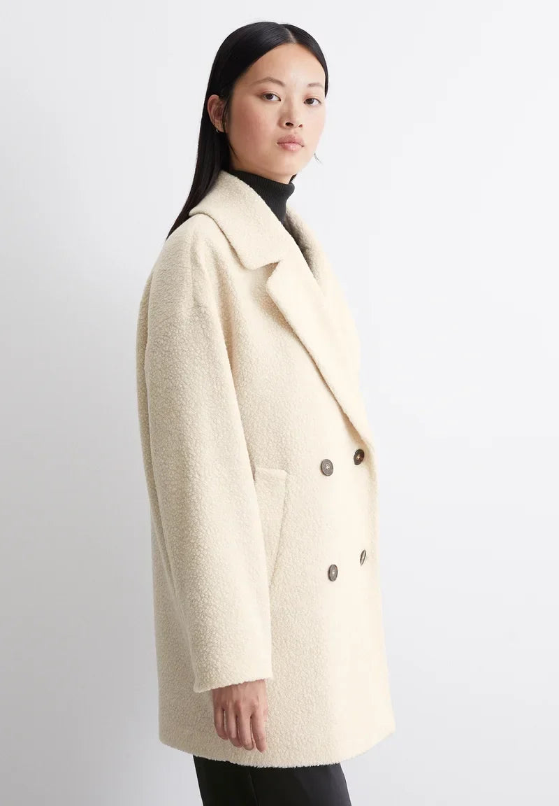 Women's double-breasted coat, view 5