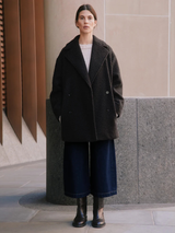 Women's double-breasted coat, view 6