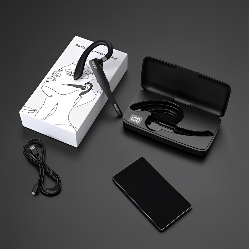 Trucker Bluetooth Headset – Dual Mic, Noise Cancelling & Hands-Free Calling