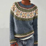 Lucy Vintage Icelandic Sweater - Cozy Knit Pullover for Women | Classic Nordic Design
