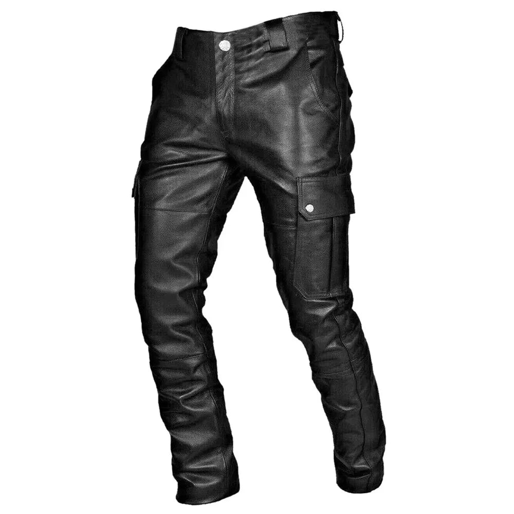 RoadVance – Men's Biker-Style Leather Pants
