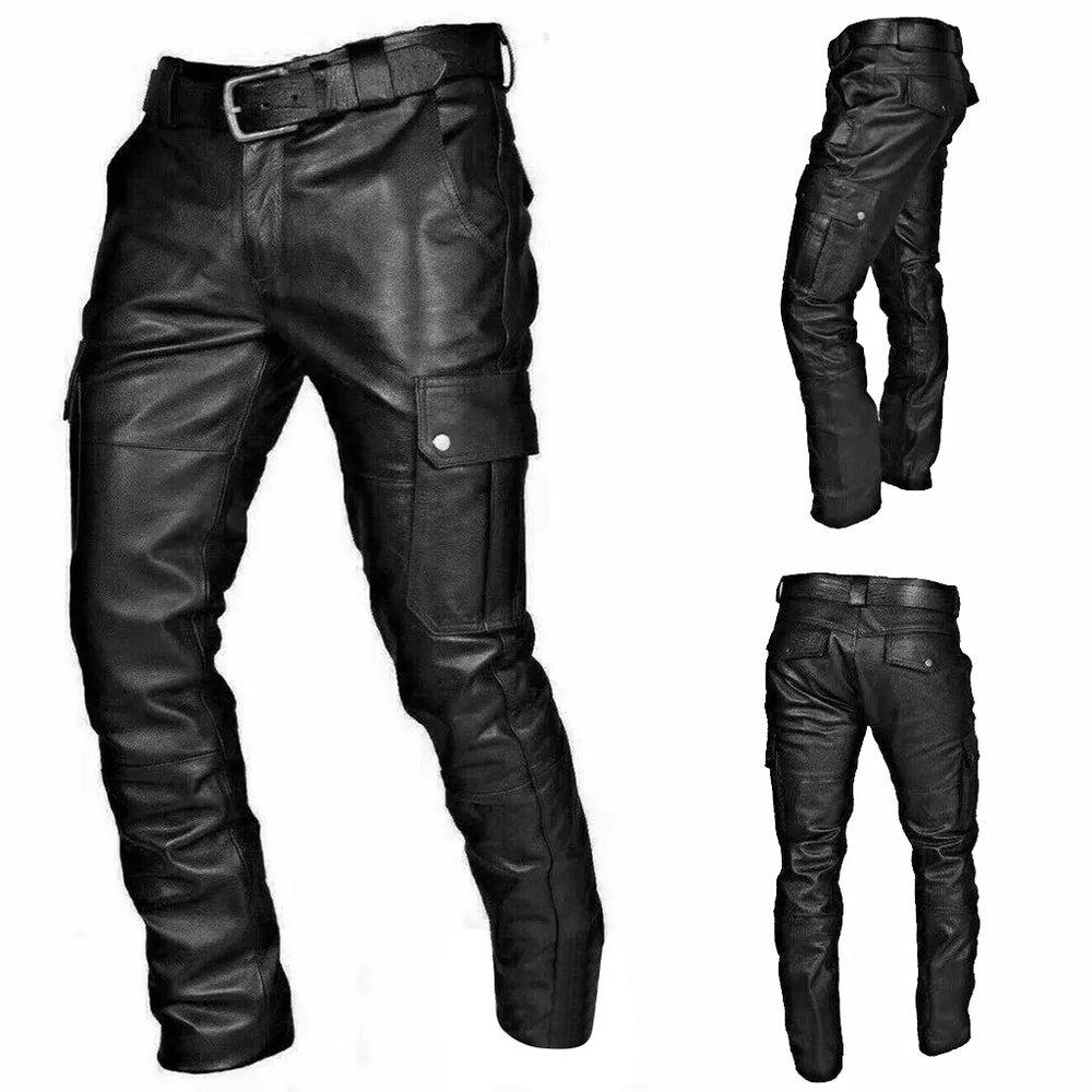 RoadVance – Men's Biker-Style Leather Pants