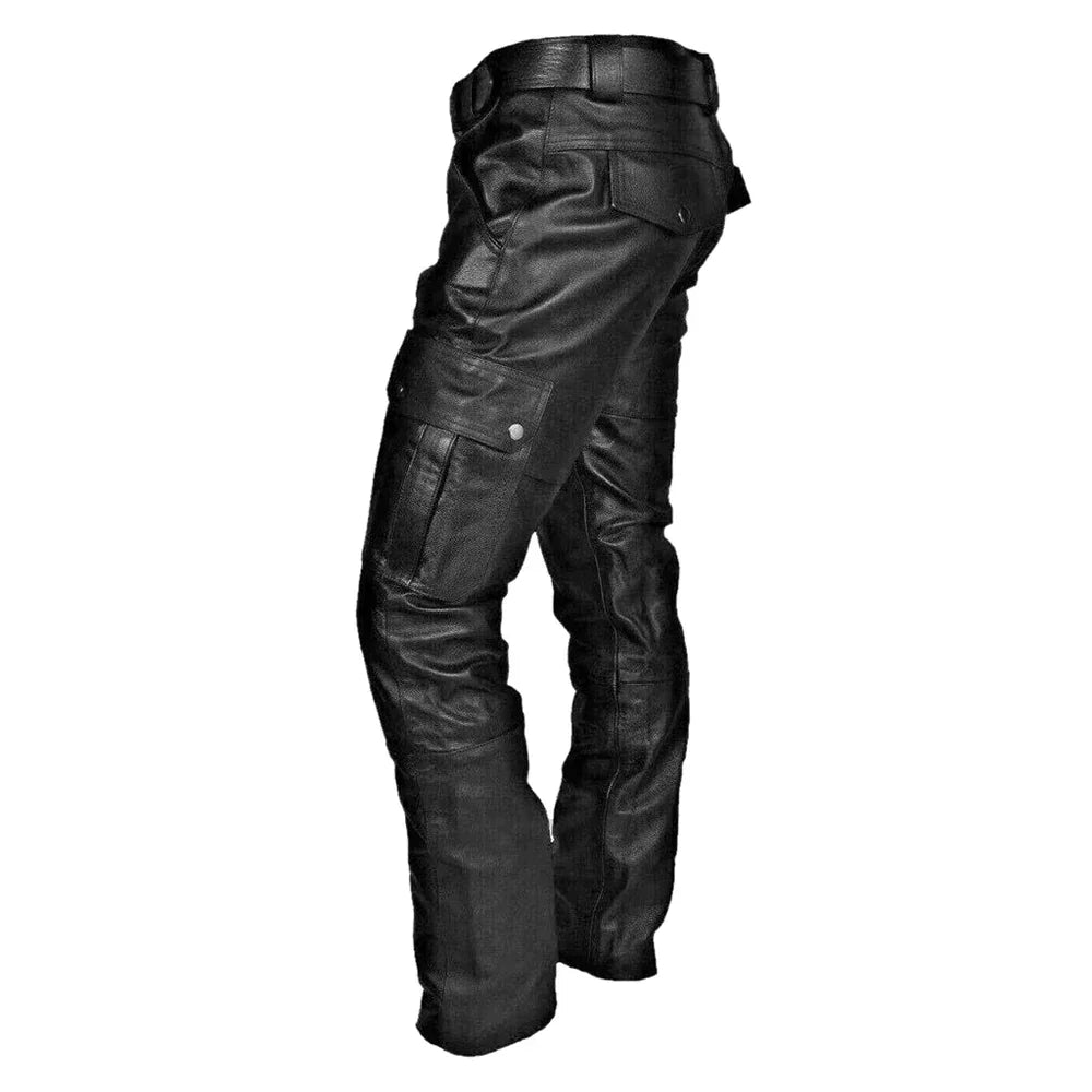 RoadVance – Men's Biker-Style Leather Pants