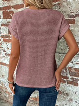 Pauline Women's Textured Short-Sleeve Top - Stylish & Comfortable Casual Wear