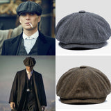 Men's Peaky Blinders Style Flat Cap - Classic Vintage Look